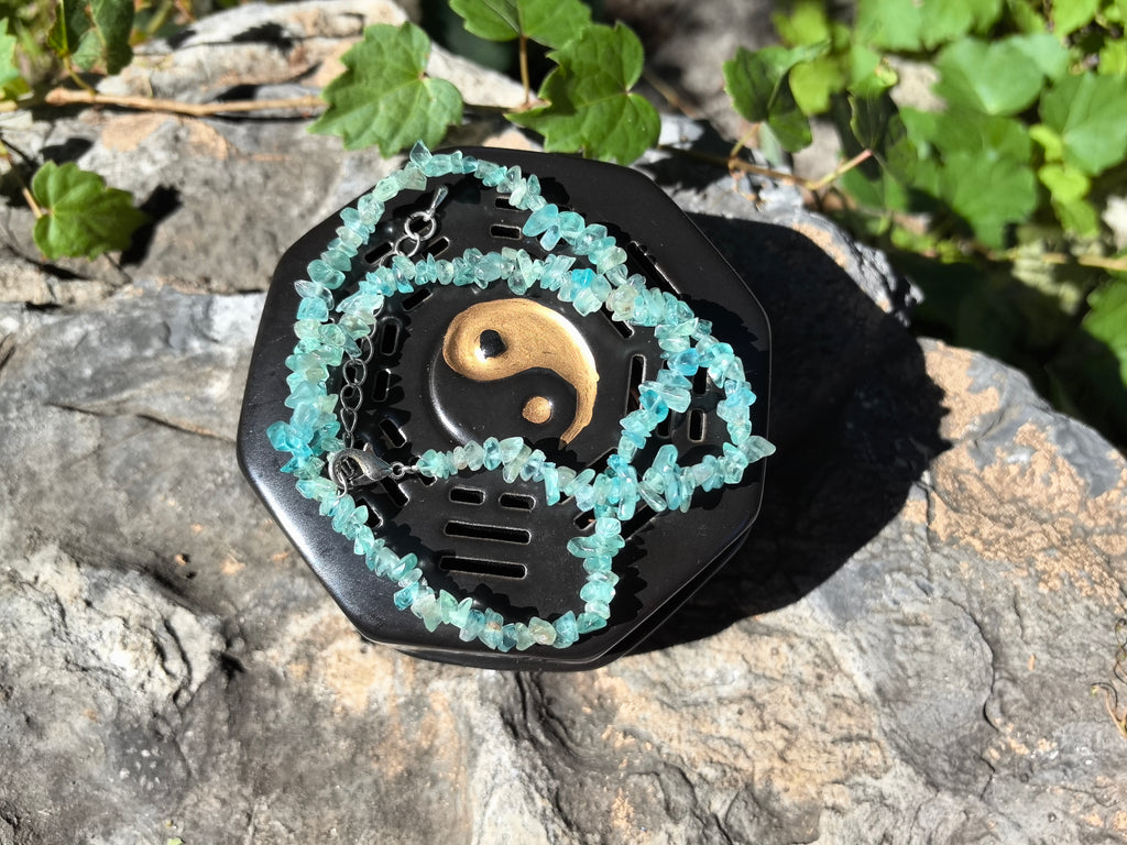 Ethereal Blue — Apatite Shards Necklace