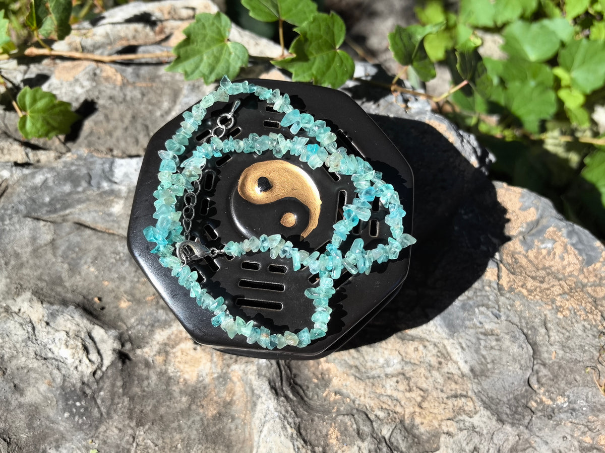 Ethereal Blue — Apatite Shards Necklace