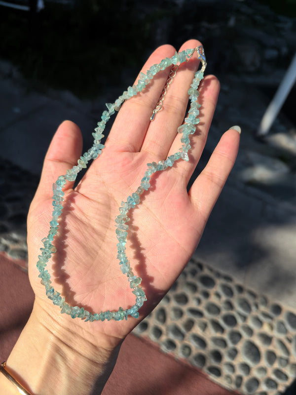 Ethereal Blue — Apatite Shards Necklace