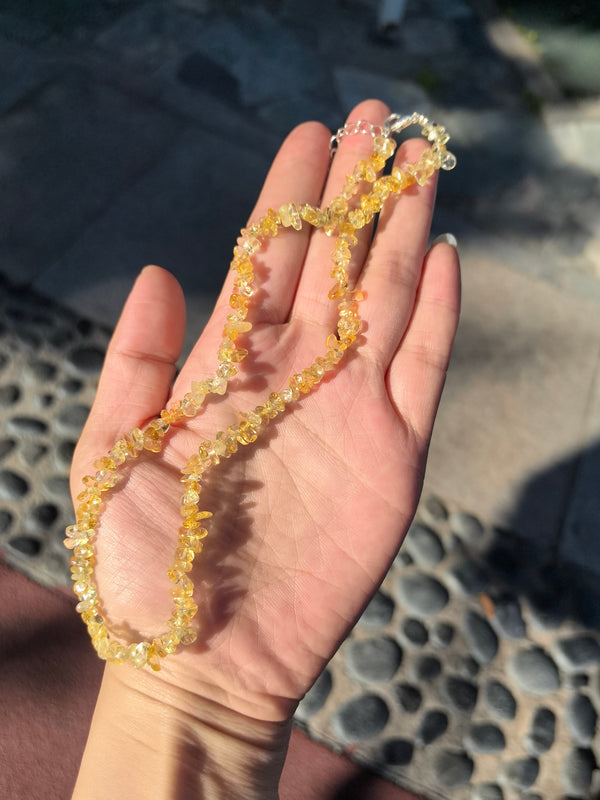 Golden Glow — Citrine Shards Necklace