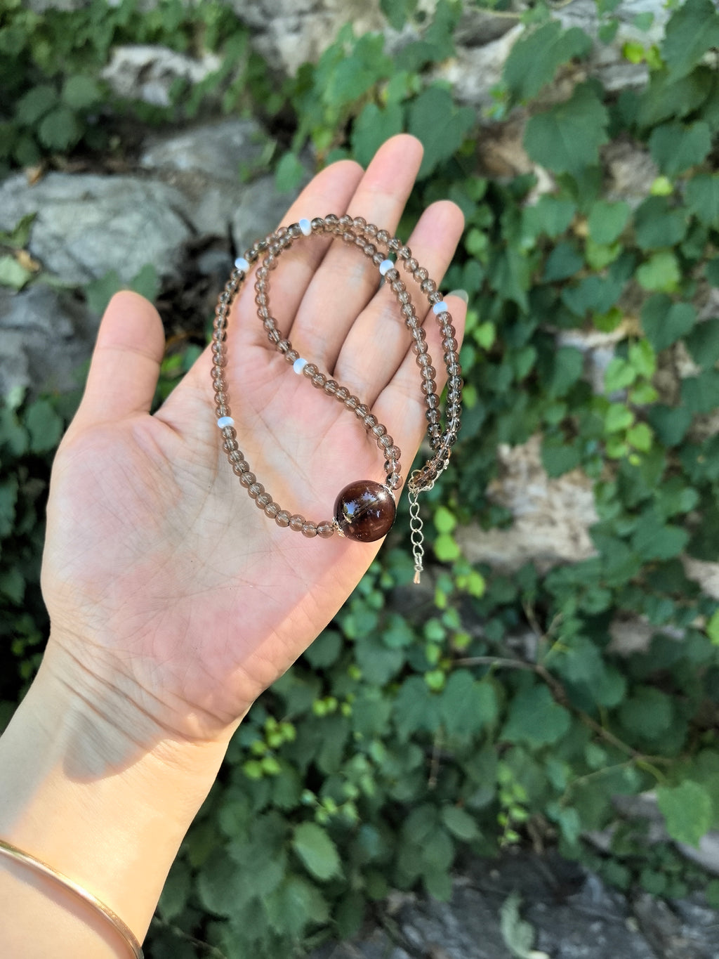 Earth Shadow — Smoky Quartz Necklace